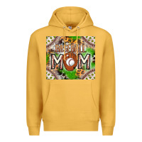 Mustard Baseball Mom Premium Hoodie - CowhideDigitalArt