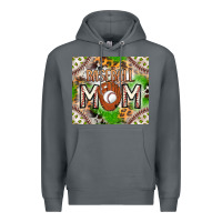 Rock Baseball Mom Premium Hoodie - CowhideDigitalArt