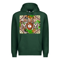 Sports Green Baseball Mom Premium Hoodie - CowhideDigitalArt