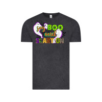 Vintage Black say boo and scary on Vintage Tee - CowGirlArtShop