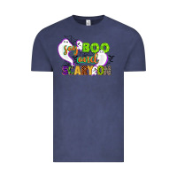 Vintage Denim say boo and scary on Vintage Tee - CowGirlArtShop