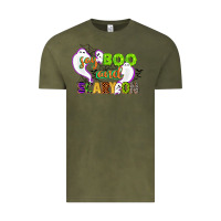Vintage Olive say boo and scary on Vintage Tee - CowGirlArtShop