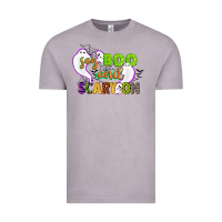 Vintage Zinc say boo and scary on Vintage Tee - CowGirlArtShop