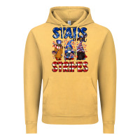 Vintage Mustard Stars and stripes gnomes 4th of july Vintage Hoodie - CowGirlArtShop