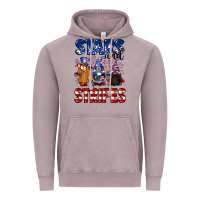 Vintage Zinc Stars and stripes gnomes 4th of july Vintage Hoodie - CowGirlArtShop