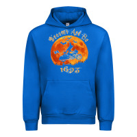 Cobalt Halloween Witch On Motorcycle Cat & Moon Salem Witch Trials Premium Urban Hoodie - trangStudio