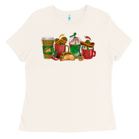 Bone Tacos Coffee Cups Ladies Tee - texasbilliewilder