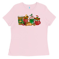 Bubblegum Pink Tacos Coffee Cups Ladies Tee - texasbilliewilder