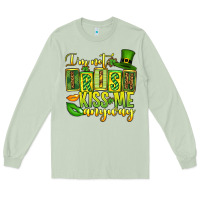 Matcha St. Patrick's I am not irish kiss me anyway Long Sleeve Tee - OliviaCreatesArt