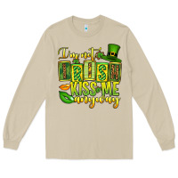 Mushroom St. Patrick's I am not irish kiss me anyway Long Sleeve Tee - OliviaCreatesArt
