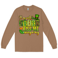 Toasted Coconut St. Patrick's I am not irish kiss me anyway Long Sleeve Tee - OliviaCreatesArt