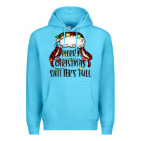 Ocean Blue merry christmas shitter's full,  christmas vacation Premium Hoodie - Jasminsmagicworld