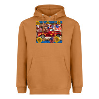 Meerkat 4th of july truck cow mousepad Heavyweight Hoodie - BarkalooDesign