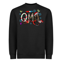Black christmas nurse qma Heavyweight Sweatshirt - CowhideDigitalArt