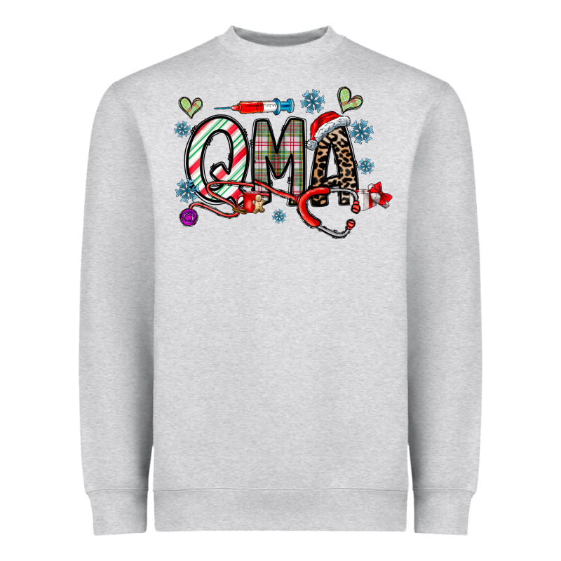 Christmas Nurse Qma Heavyweight Sweatshirt by CowhideDigitalArt | Teevron