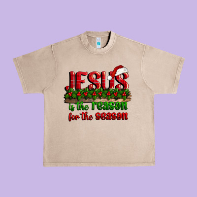 Jesus Is The Reason For The Season Urban Heavy Tee Designed By Cowgirlartshop