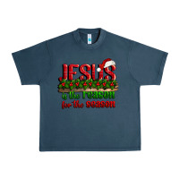Midnight Navy jesus is the reason for the season Urban Heavy Tee - CowGirlArtShop