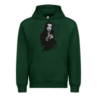 Forest Green Normal Is An Illusion - Morticia Addams Urban Hoodie - trangStudio