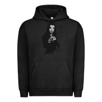 Pigment Black Normal Is An Illusion - Morticia Addams Urban Hoodie - trangStudio
