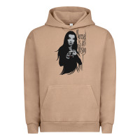 Pigment Burro Normal Is An Illusion - Morticia Addams Urban Hoodie - trangStudio