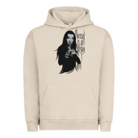 Pigment French Oak Normal Is An Illusion - Morticia Addams Urban Hoodie - trangStudio