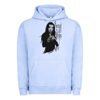 Pigment Grape Ice Normal Is An Illusion - Morticia Addams Urban Hoodie - trangStudio