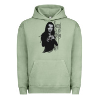 Pigment Oil Green Normal Is An Illusion - Morticia Addams Urban Hoodie - trangStudio