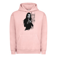 Pigment Salmon Normal Is An Illusion - Morticia Addams Urban Hoodie - trangStudio