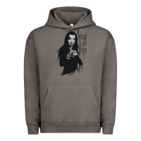 Pigment Tornado Normal Is An Illusion - Morticia Addams Urban Hoodie - trangStudio