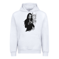 White Normal Is An Illusion - Morticia Addams Urban Hoodie - trangStudio