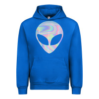 Cobalt Alien Head Colorful Laser Ufo Sighting Believe Area 51 Urban Hoodie - trangStudio