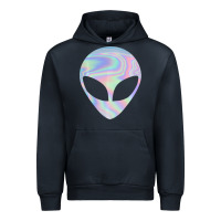 Alien Head Colorful Laser Ufo Sighting Believe Area 51 Urban Hoodie | Teevron