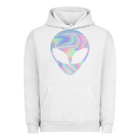 Pigment Lunar Rock Alien Head Colorful Laser Ufo Sighting Believe Area 51 Urban Hoodie - trangStudio
