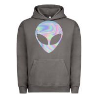 Pigment Tornado Alien Head Colorful Laser Ufo Sighting Believe Area 51 Urban Hoodie - trangStudio