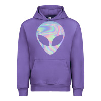 Tulip Alien Head Colorful Laser Ufo Sighting Believe Area 51 Urban Hoodie - trangStudio