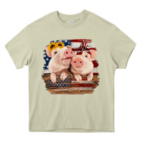 Mossy Cute Couple American Pigs Heavy Core Tee - Bettercallsaul