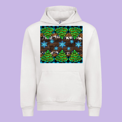 Christmas Tree With Snow Urban Hoodie Designed By Adodesignshop