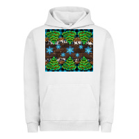 Pigment Lunar Rock Christmas tree with snow Urban Hoodie - AdoDesignShop