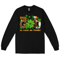Black with god all things are possible Long Sleeve Tee - OliviaCreatesArt