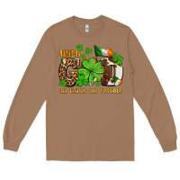 Toasted Coconut with god all things are possible Long Sleeve Tee - OliviaCreatesArt