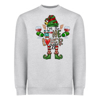Heather Grey I'm The wine Lover Elf Heavyweight Sweatshirt - CowhideDigitalArt