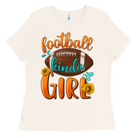 Bone Football kinda Girl Ladies Tee - NancyCooperArtShop