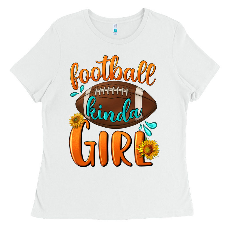 Football Kinda Girl Ladies Tee by NancyCooperArtShop | Teevron