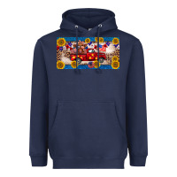 Navy 4th of july truck cow license plate Heavyweight Hoodie - BarkalooDesign