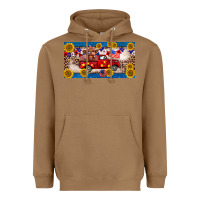 Toasted Coconut 4th of july truck cow license plate Heavyweight Hoodie - BarkalooDesign