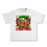 Lunar Rock merry christmas cow Urban Heavy Tee - CowGirlArtShop