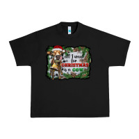 Black all i want for christmas is a cow Urban Heavy Tee - RanaPortraitStore
