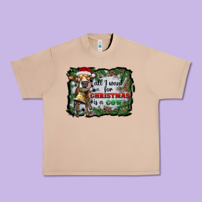 All I Want For Christmas Is A Cow Urban Heavy Tee Designed By Ranaportraitstore