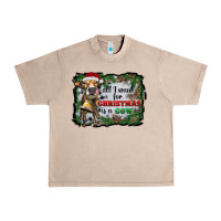 French Oak all i want for christmas is a cow Urban Heavy Tee - RanaPortraitStore