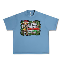 Pebble Blue all i want for christmas is a cow Urban Heavy Tee - RanaPortraitStore